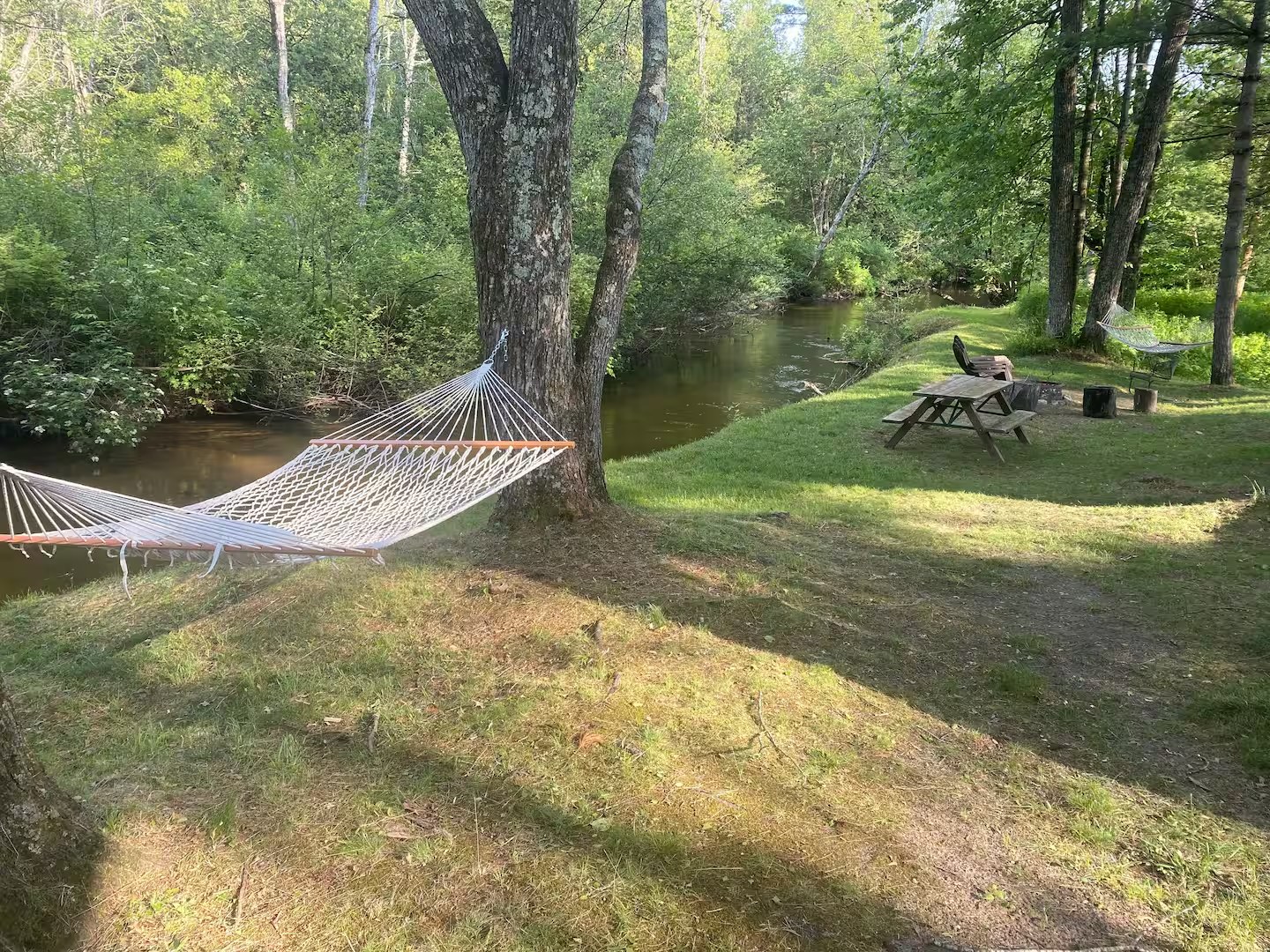 Hammock beside the river at Little South
