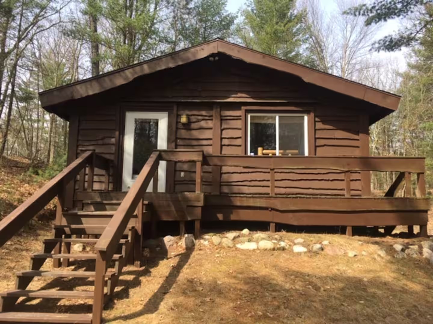 Trail Cabin front deck